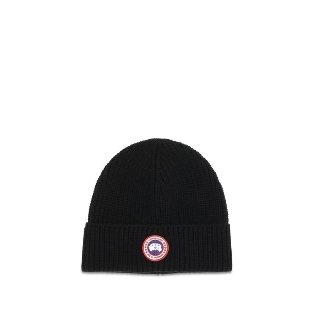 Canada Goose Black Wool Oves Aries Men's Beanie